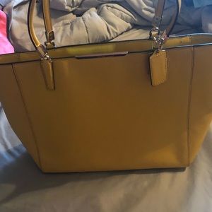 Yellow coach handbag!